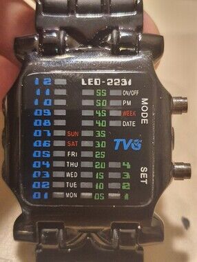 10/$20 TVG LED-2231 Multi-Color Display Men's Watch